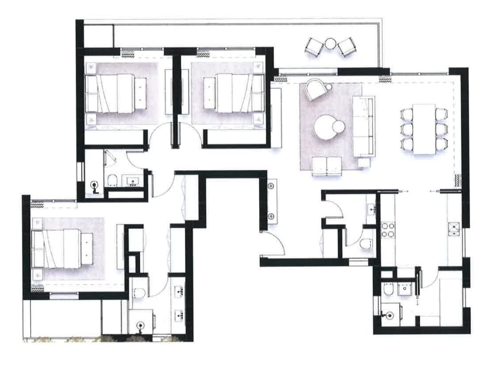 Floor plan for apartment at Solana