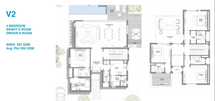 Floor plan for villa at June