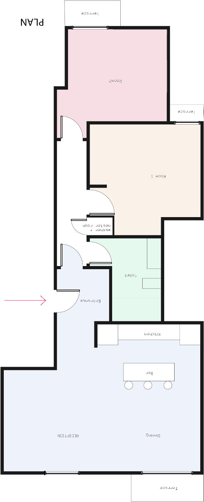 Floor plan for apartment at Sarai