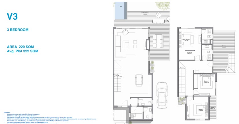 Floor plan for villa at June