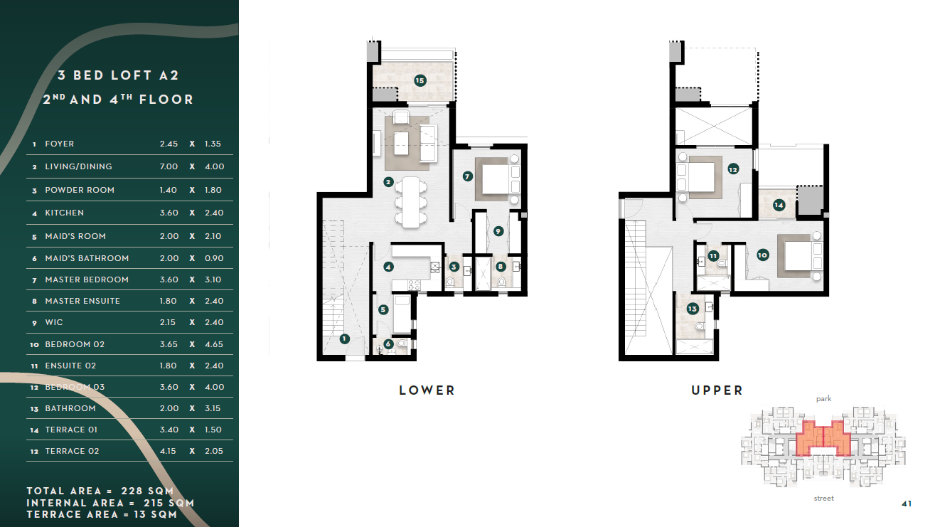Floor plan for duplex at Solana East
