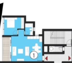Floor plan for apartment at ZED