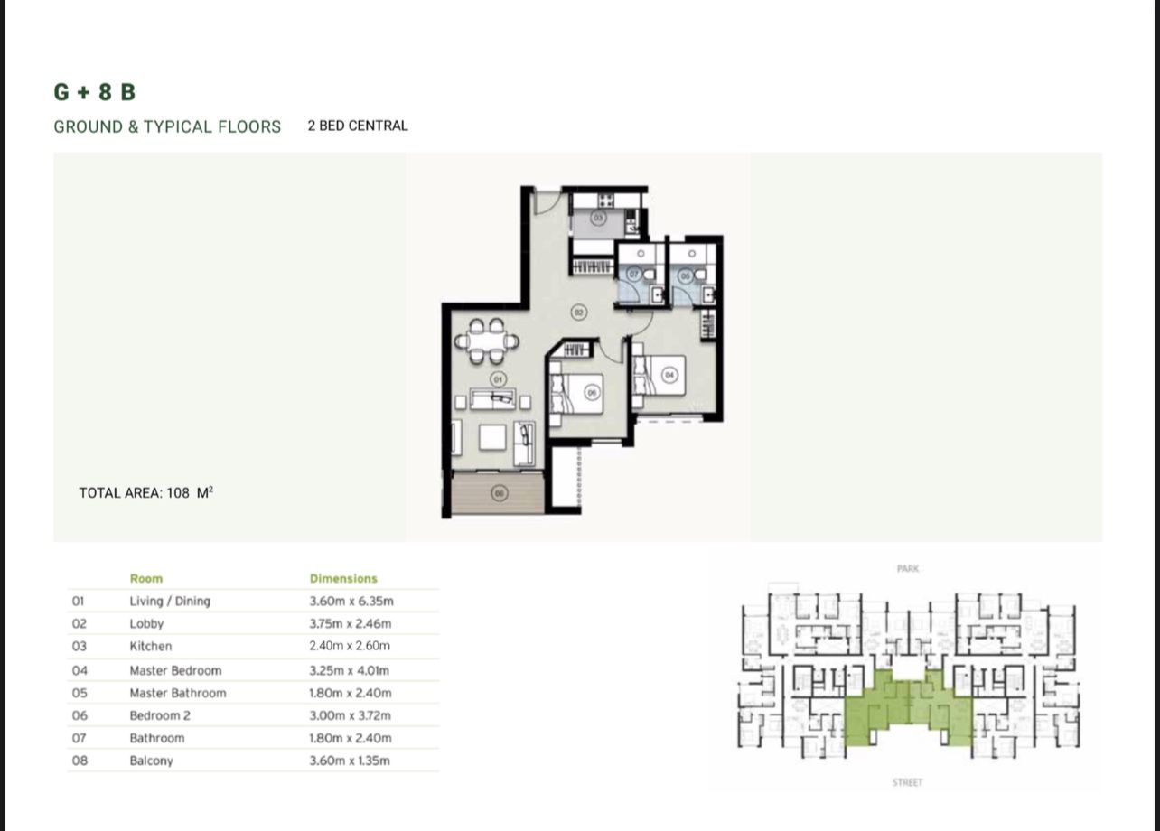 Floor plan for apartment at ZED East
