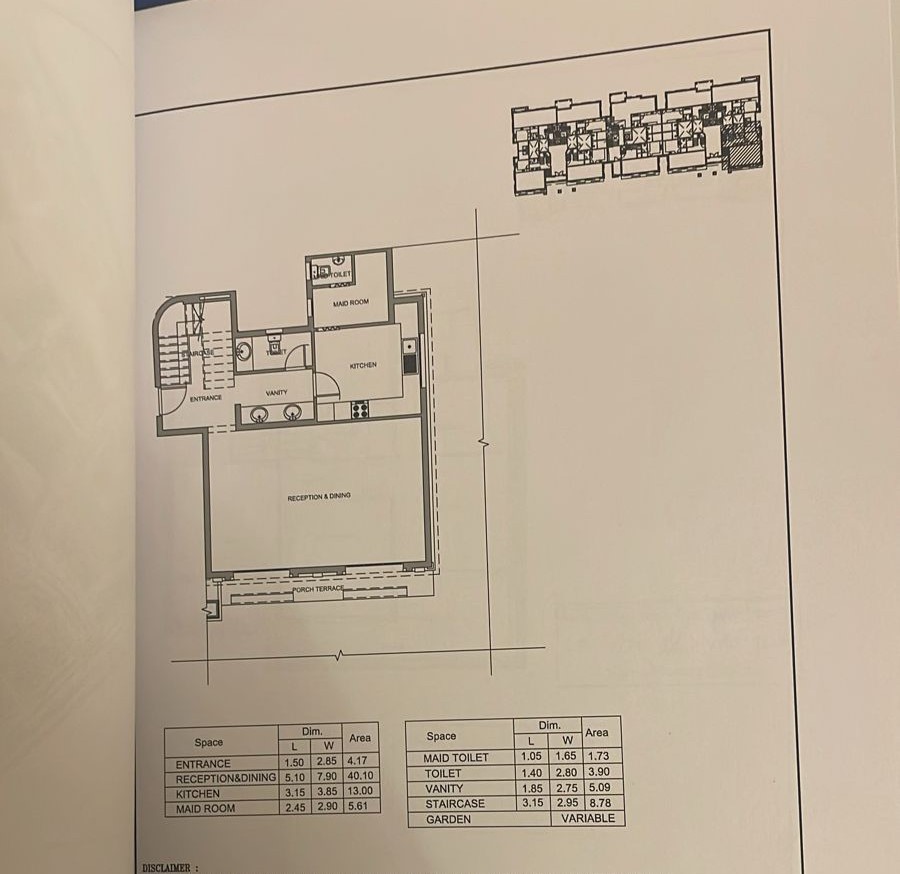 Floor plan for duplex at Mountain View 1.1