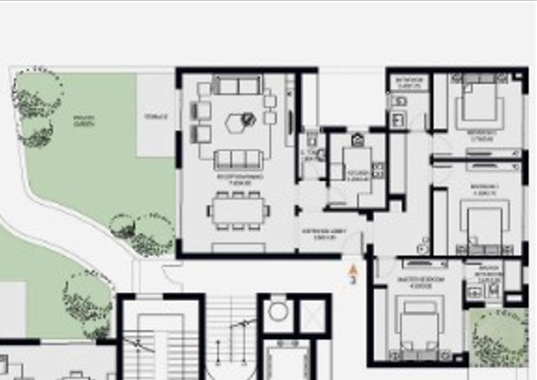 Floor plan for apartment at O West Orascom