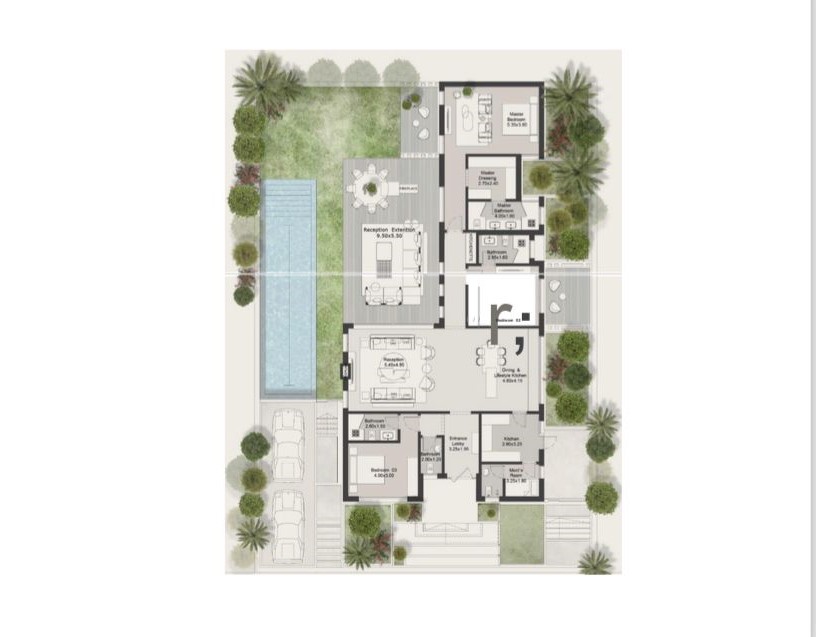 Floor plan for villa at Hills of One