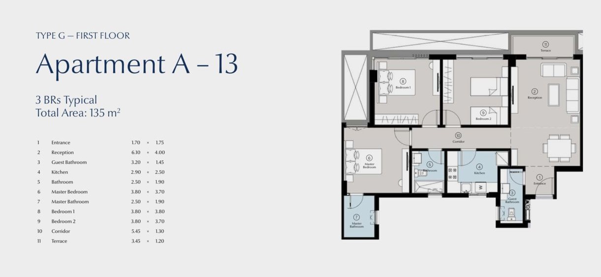 Floor plan for apartment at Bluetree