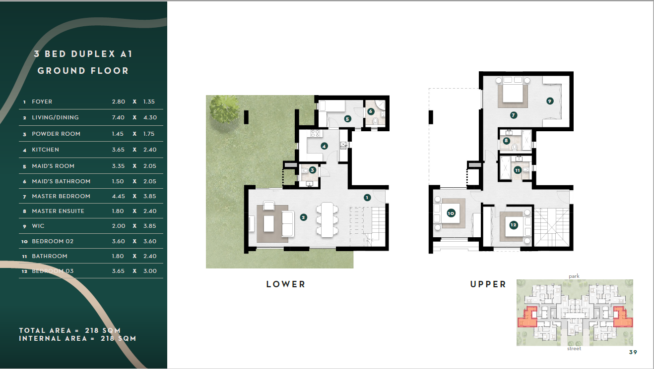 Floor plan for duplex at Solana East