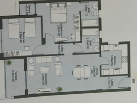 Floor plan for apartment at Amara
