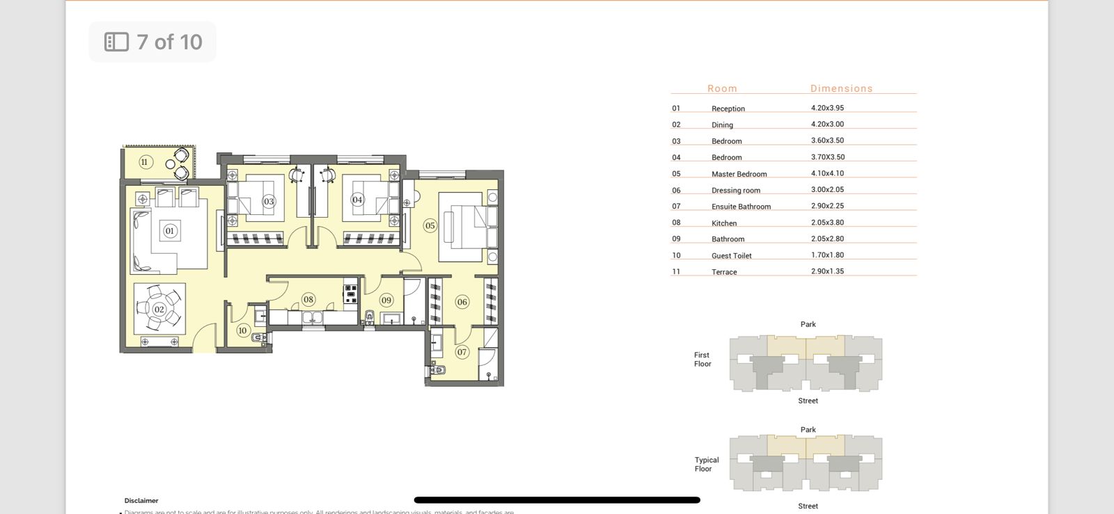 Floor plan for apartment at Swanlake Residences