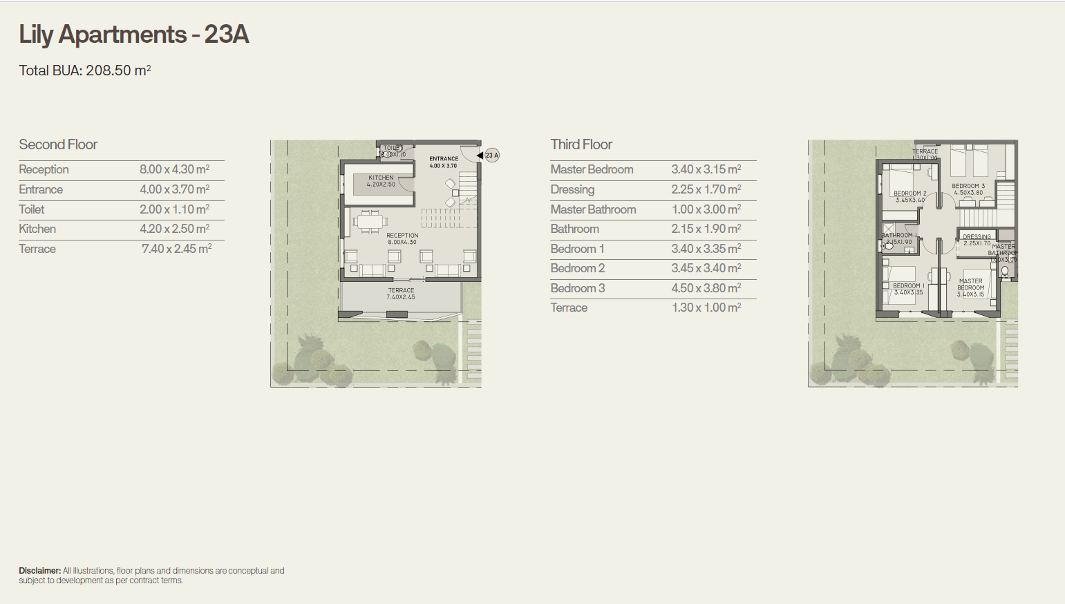 Floor plan for duplex at Origami Golf