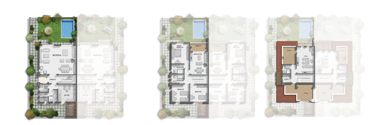 Floor plan for villa at Jewar Sheikh Zayed