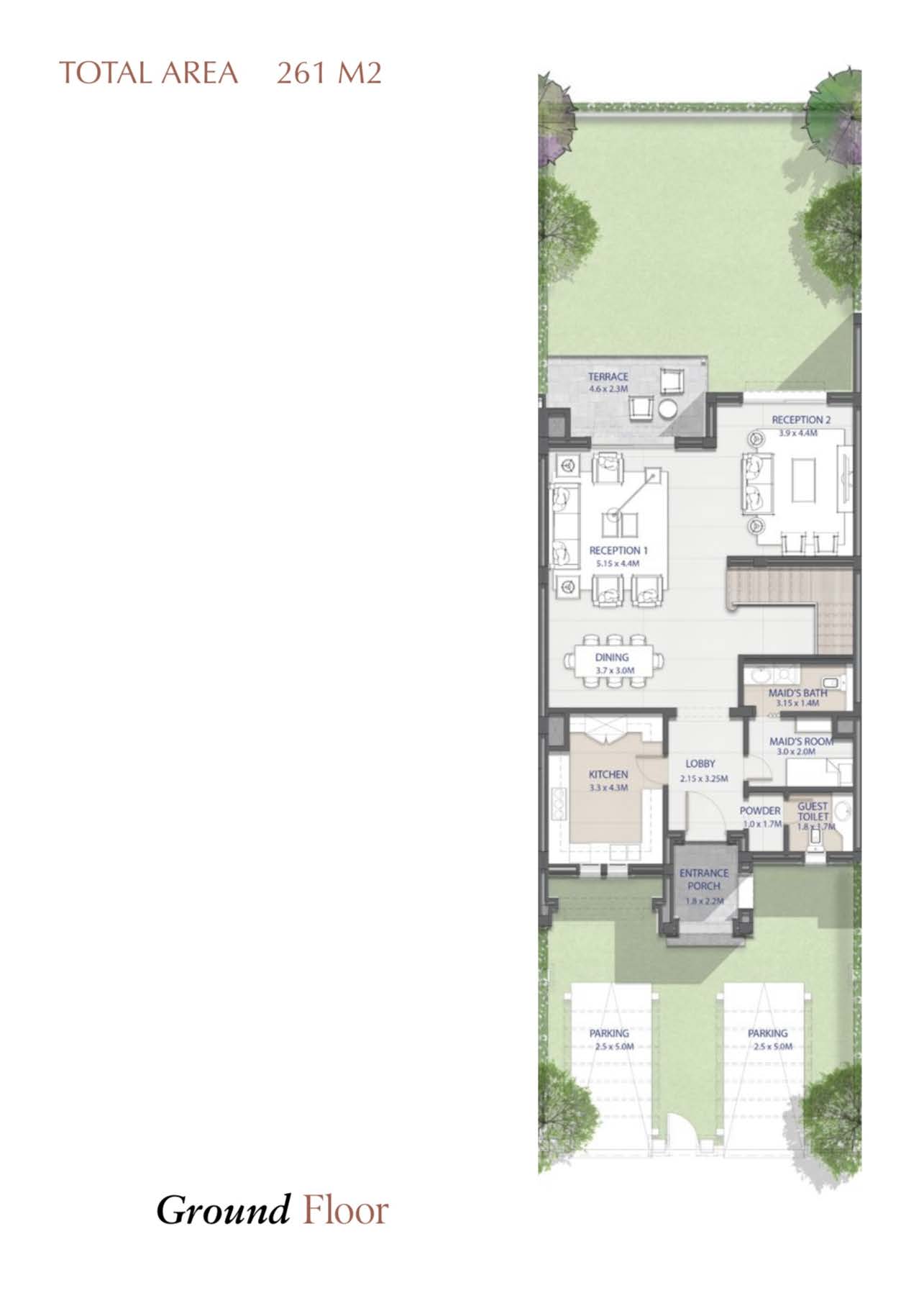 Floor plan for townhouse at City Gate