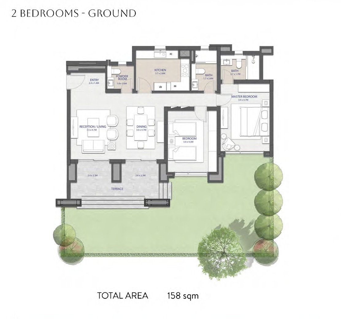 Floor plan for apartment at City Gate