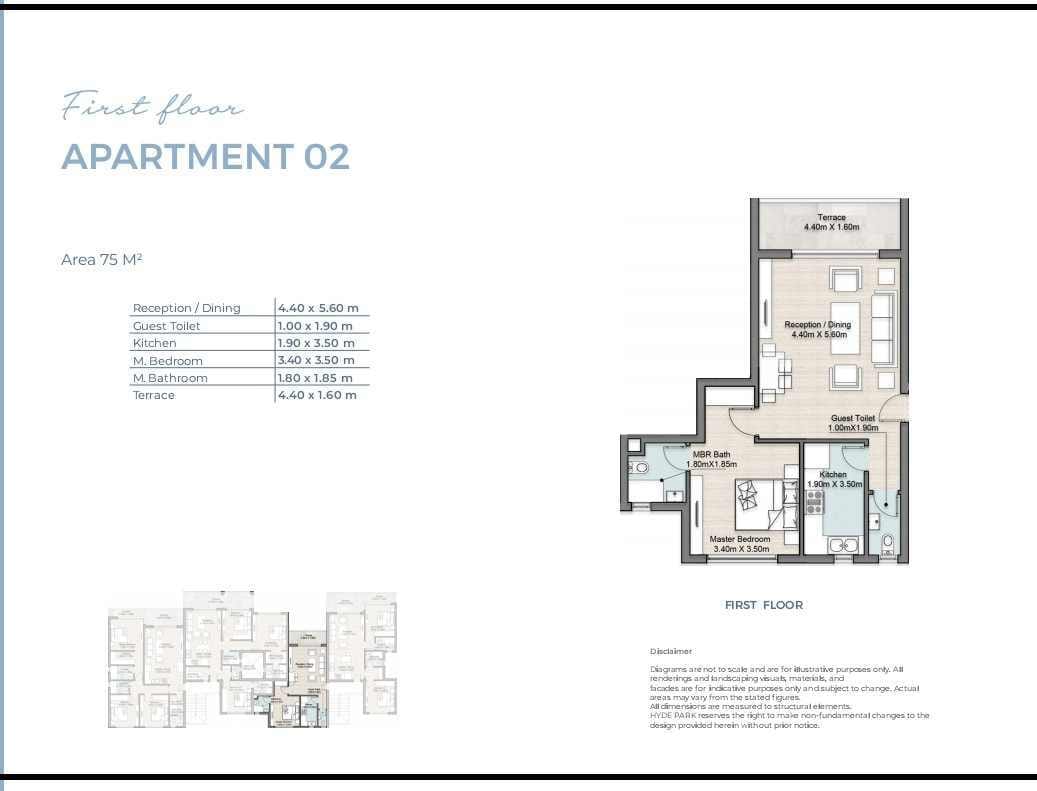 Floor plan for chalet at Hyde Park North - Seashore