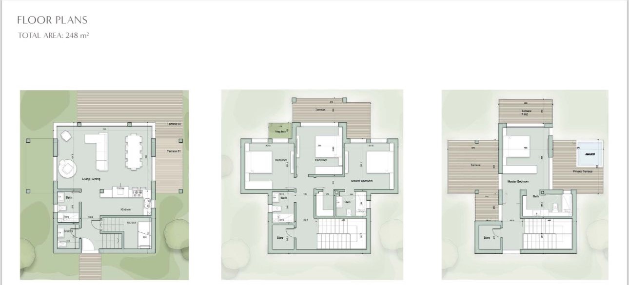 Floor plan for villa at Il Monte Galala