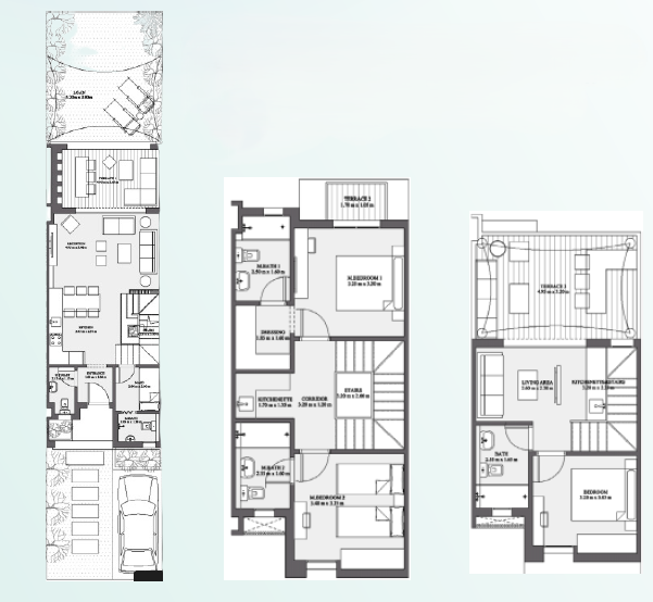 Floor plan for townhouse at LVLS Mountain View