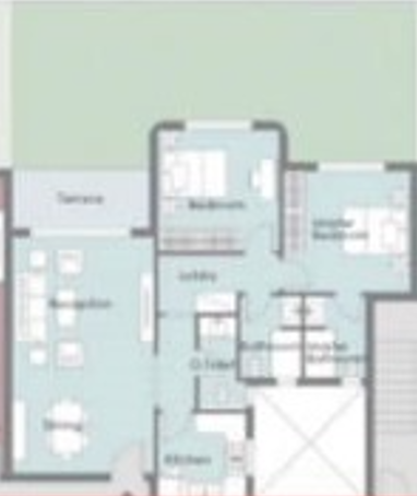 Floor plan for apartment at Palm Hills New Cairo