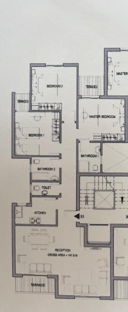 Floor plan for apartment at Sarai