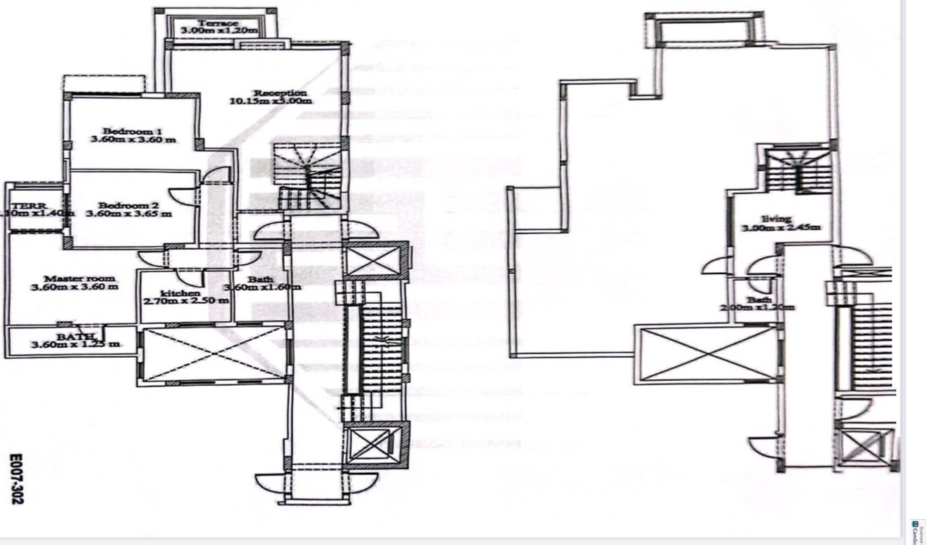 Floor plan for penthouse at Fifth Square Al Marasem