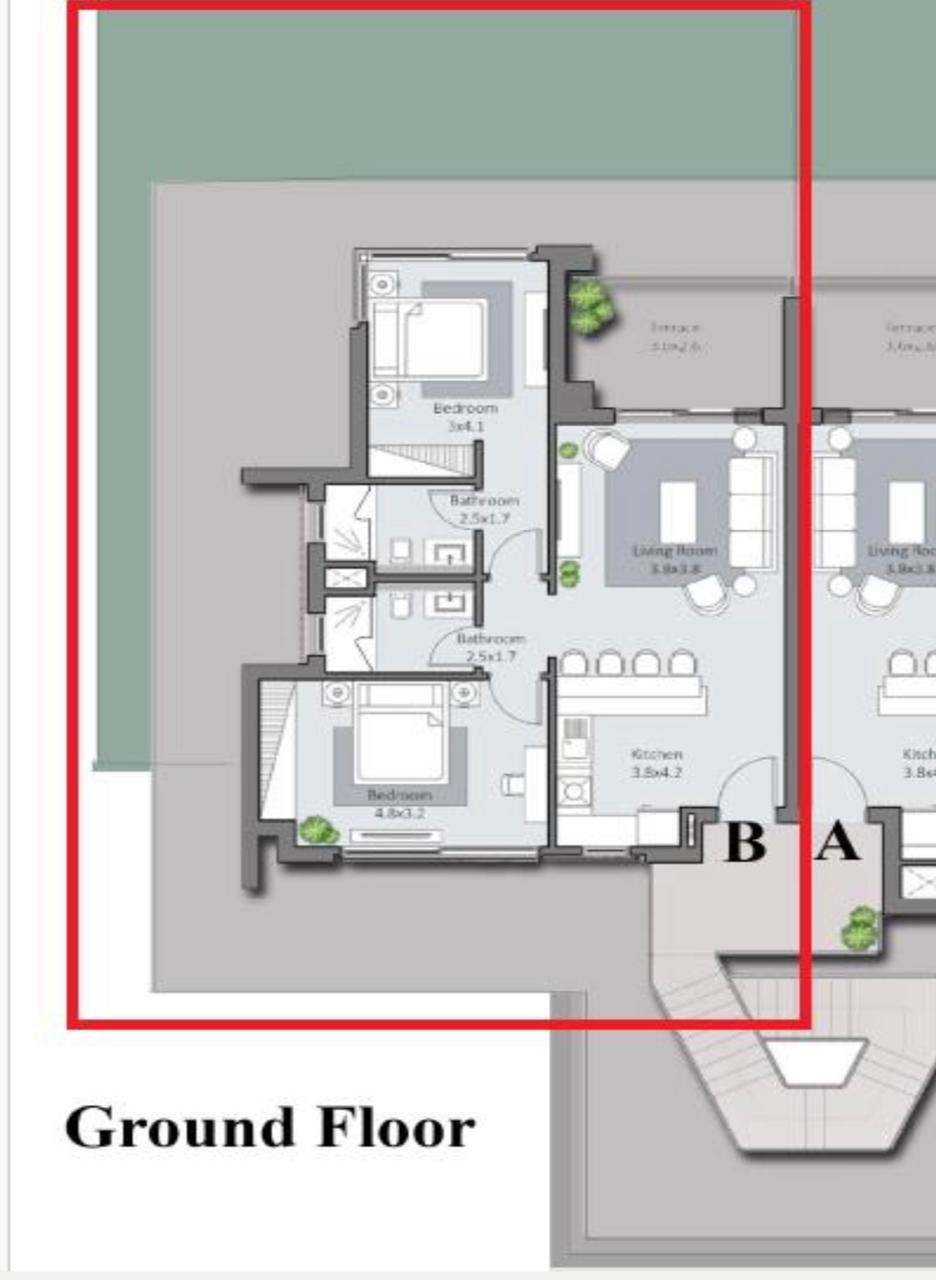 Floor plan for apartment at Reef Town