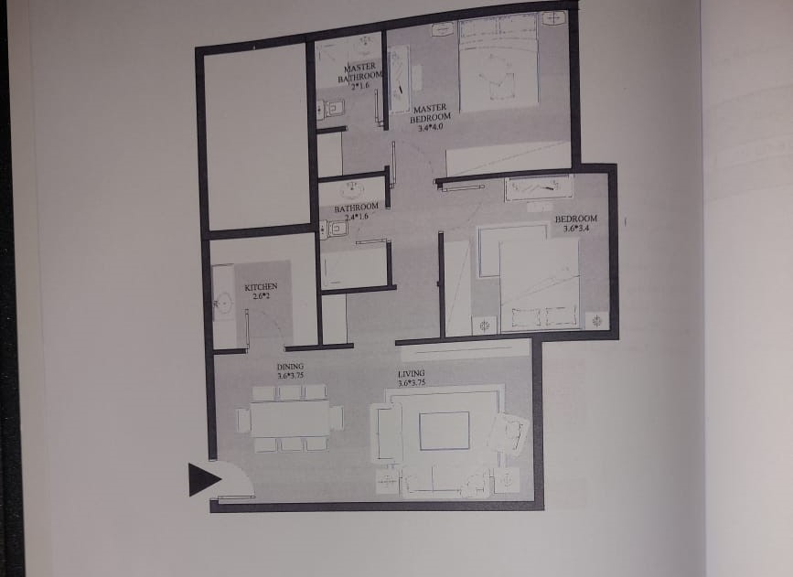 Floor plan for apartment at Peerage Residence