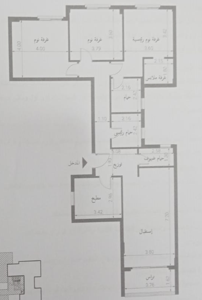 Floor plan for apartment at Village West