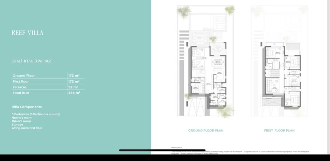Floor plan for villa at Caesar