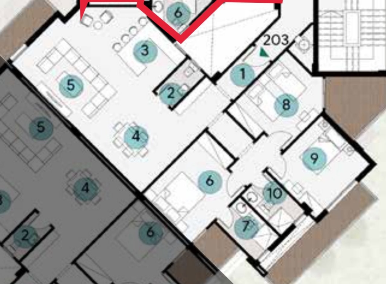 Floor plan for apartment at Azha North Coast