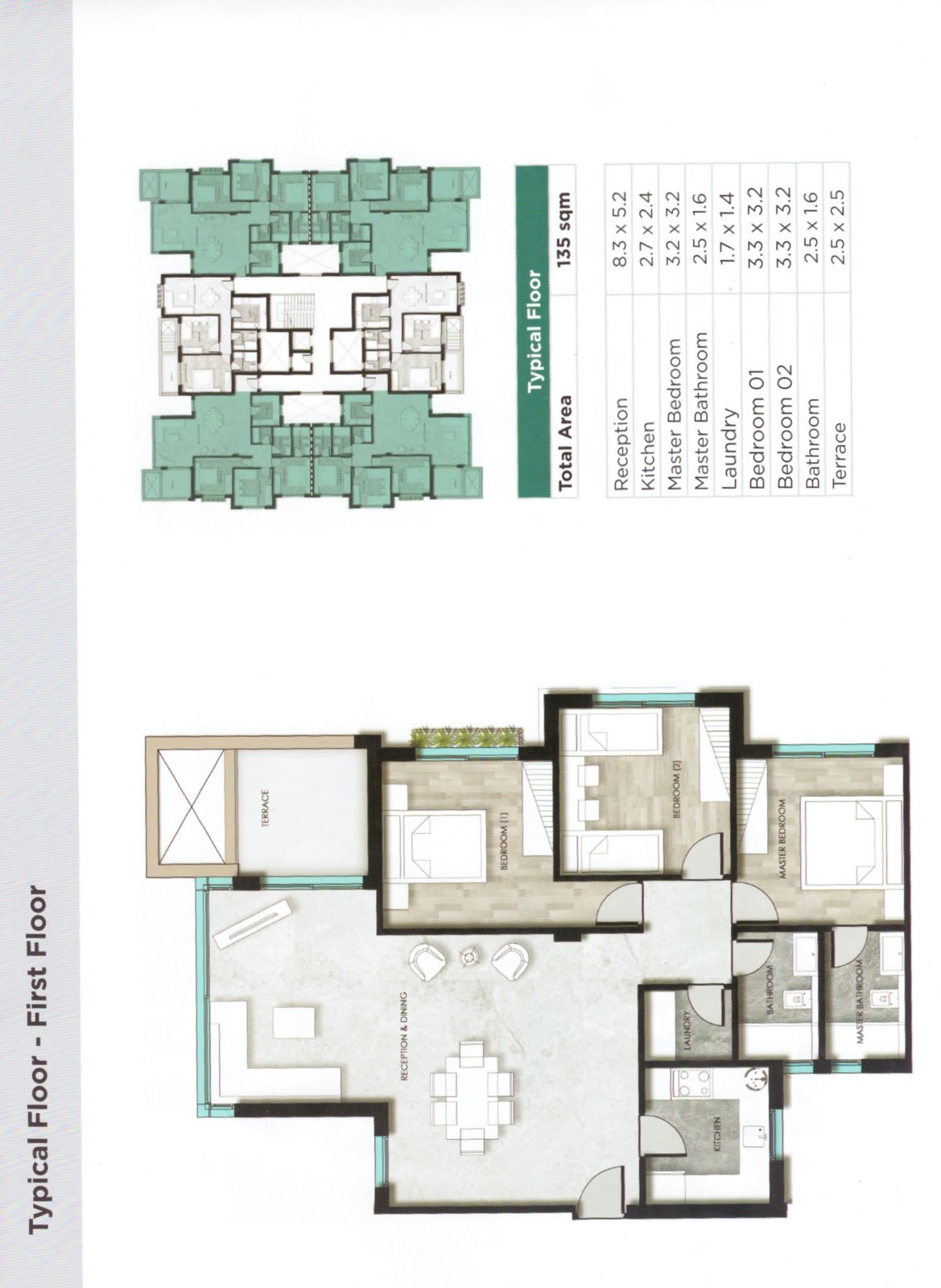 Floor plan for apartment at Kayan