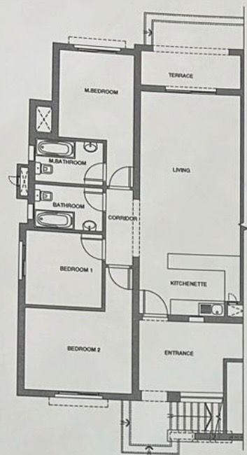 Floor plan for chalet at Mountain View Ras El Hekma