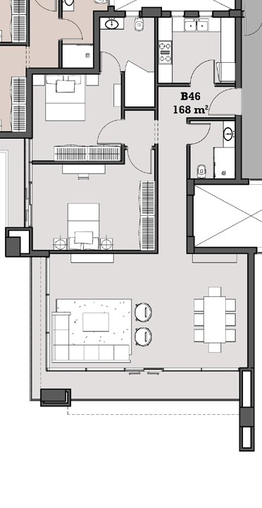 Floor plan for apartment at The View Waterway