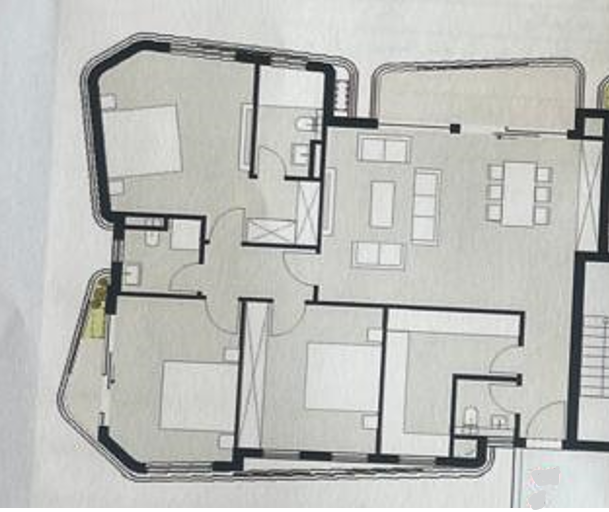 Floor plan for apartment at Badya