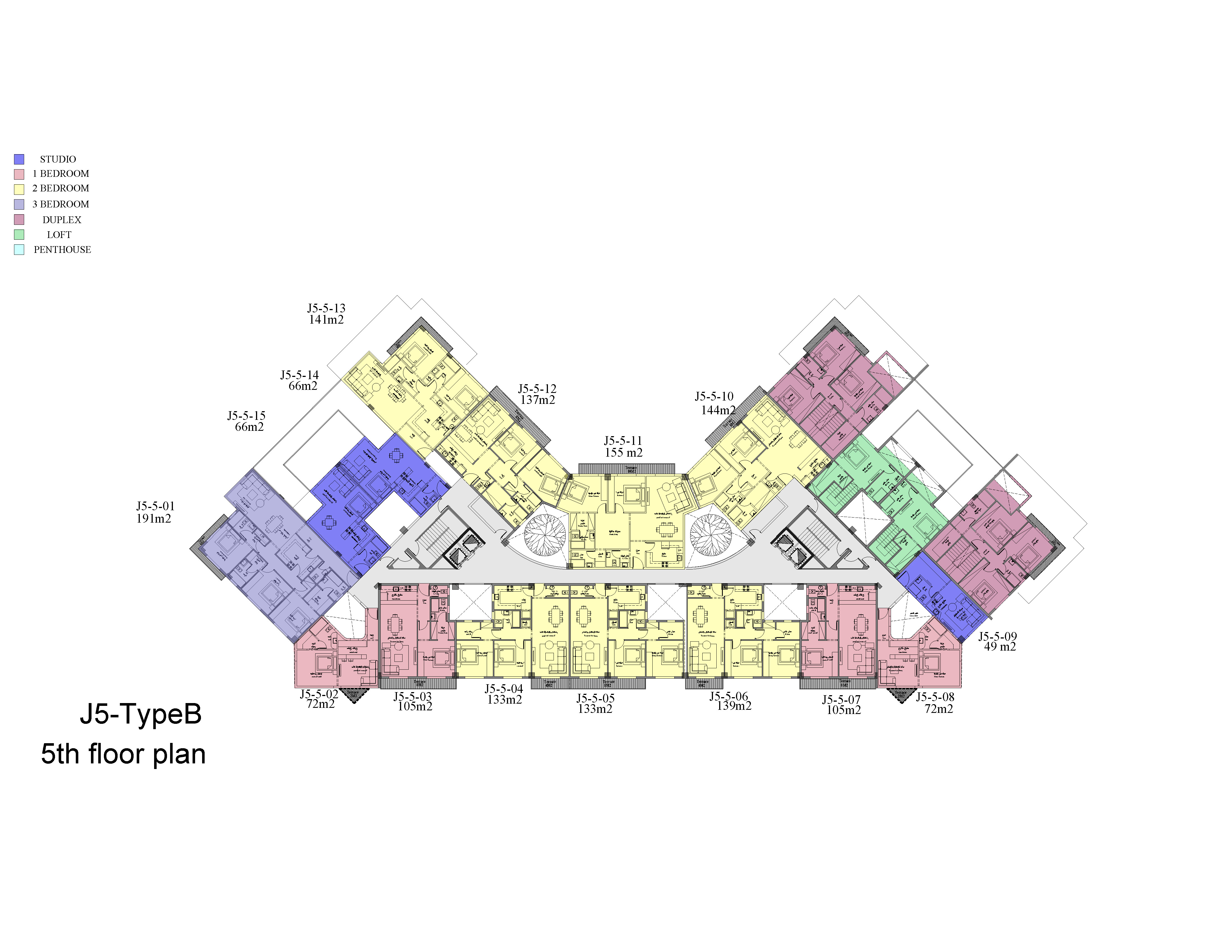 Floor plan for apartment at Sky Ramp