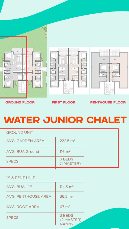 Floor plan for chalet at Hacienda Waters