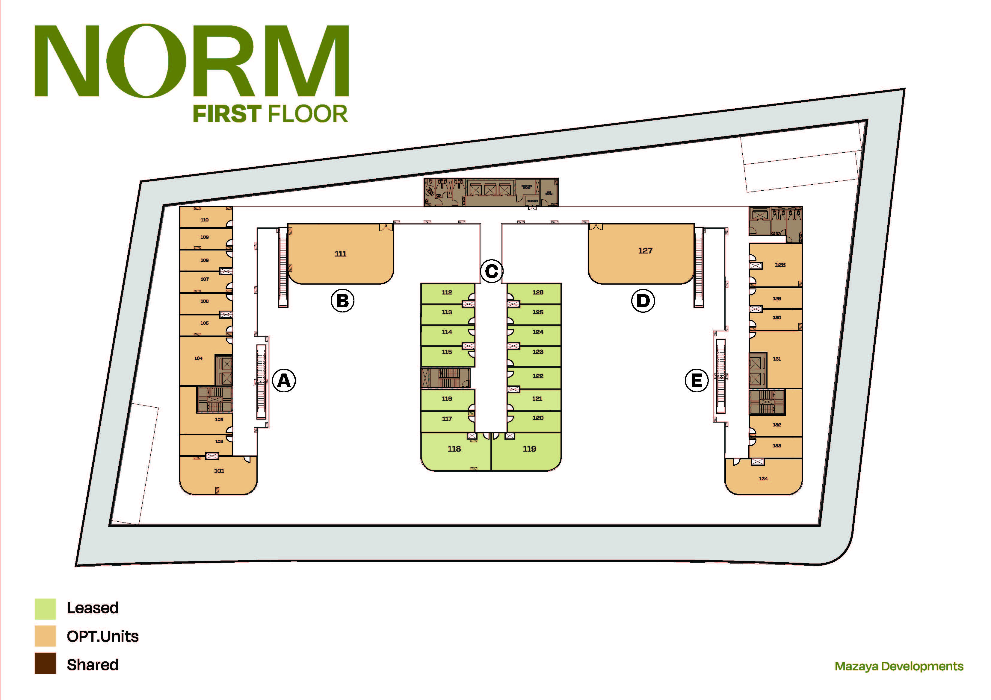 Floor plan for  at Norm Spaces