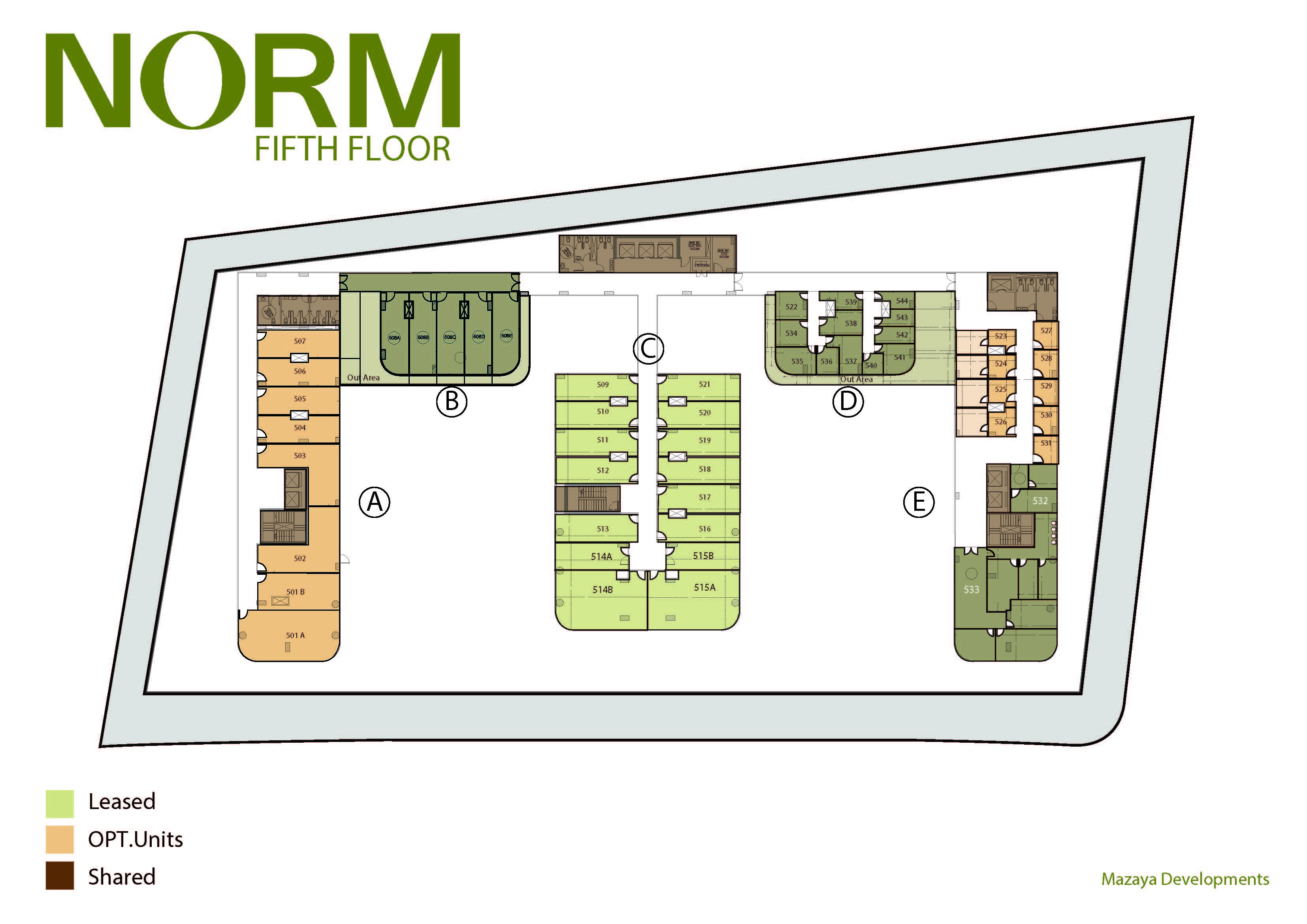 Floor plan for  at Norm Spaces