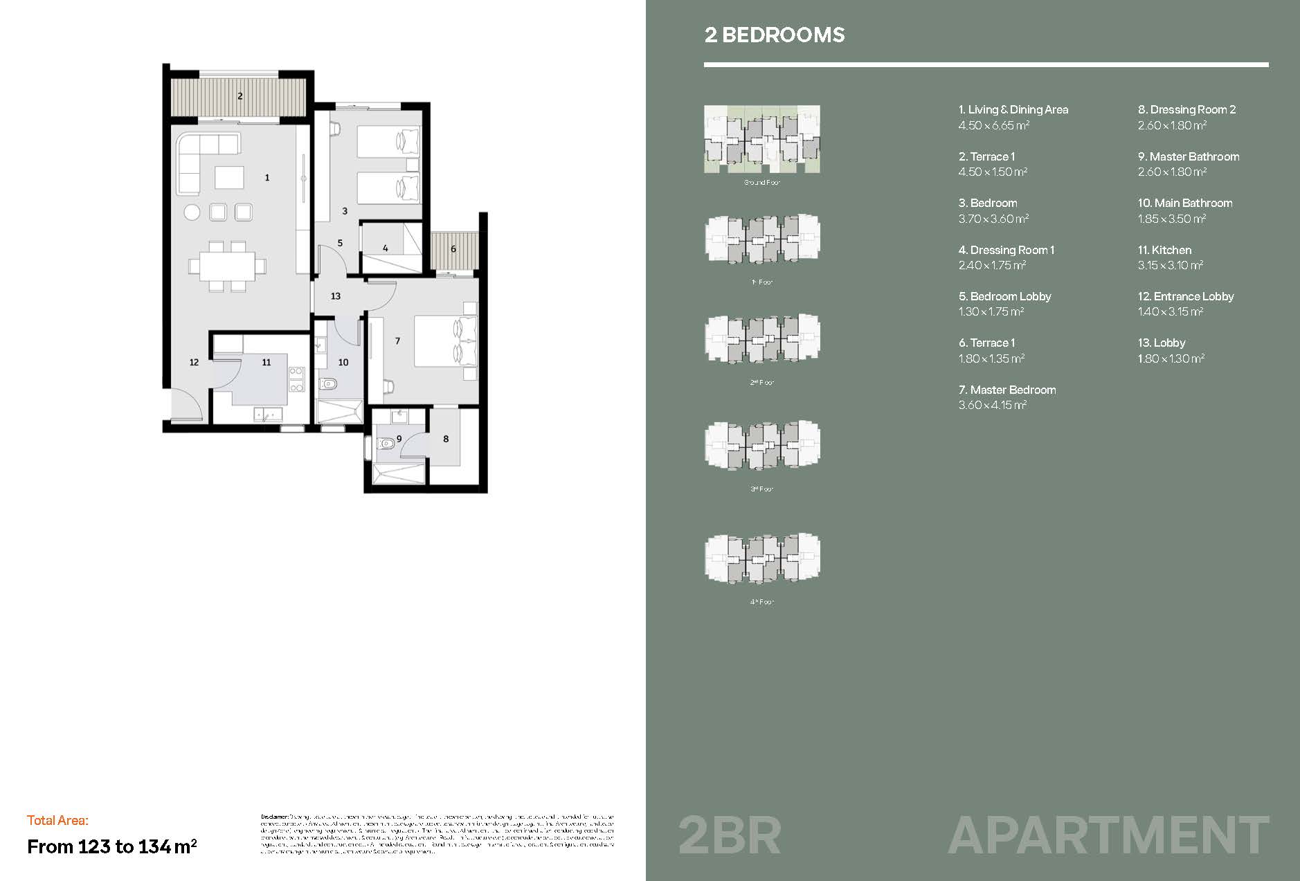 Floor plan for apartment at Ivoire East