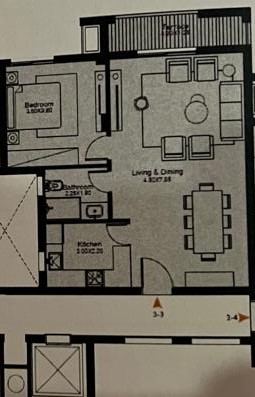 Floor plan for apartment at O West Orascom