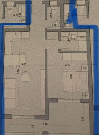 Floor plan for chalet at D-Bay