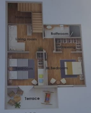 Floor plan for duplex at Mountain View ICity New Cairo