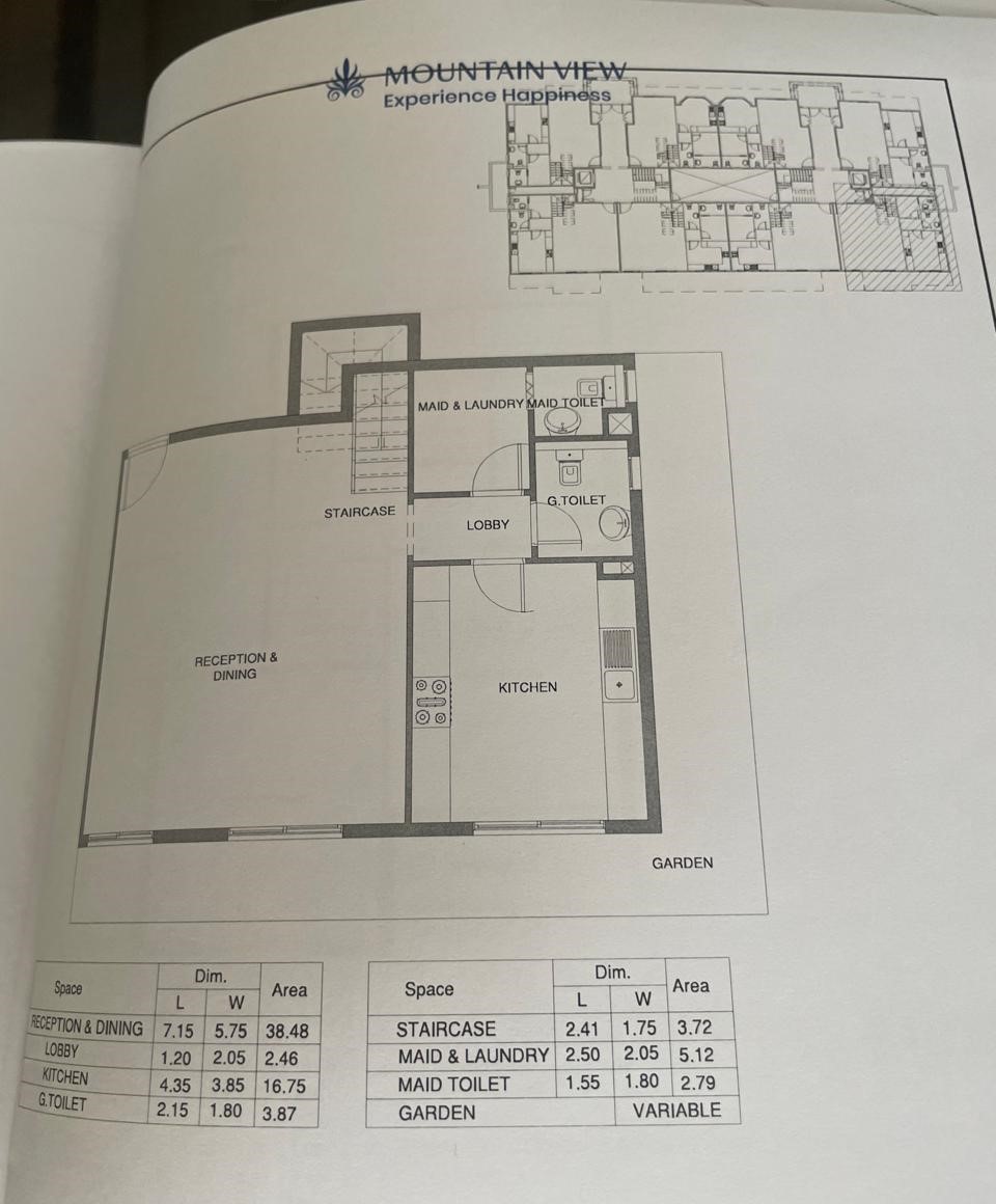 Floor plan for duplex at Aliva Mountain View Mostakbal City