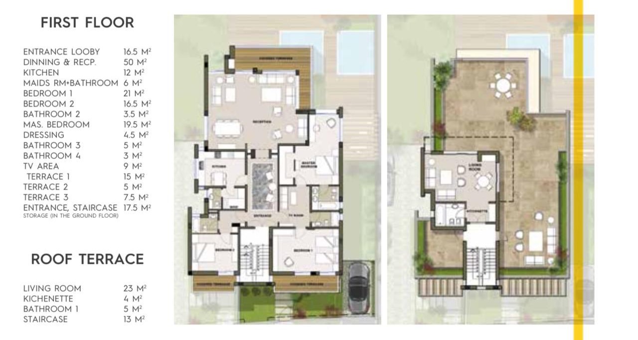 Floor plan for villa at Cleopatra Square
