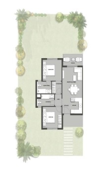 Floor plan for chalet at Seazen
