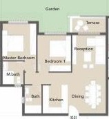 Floor plan for chalet at Palm Hills New Alamein Mall