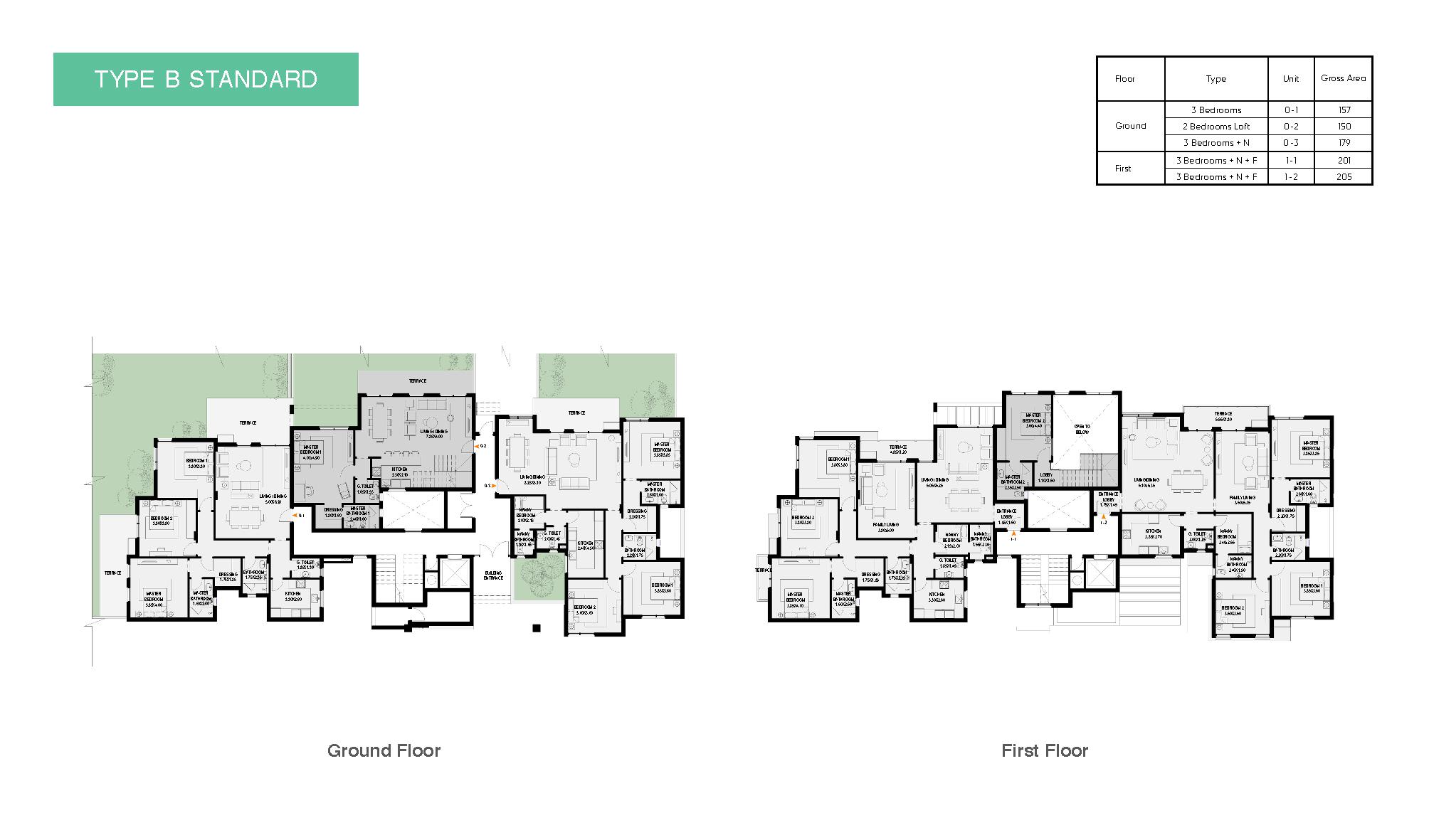 Floor plan for apartment at O West Orascom
