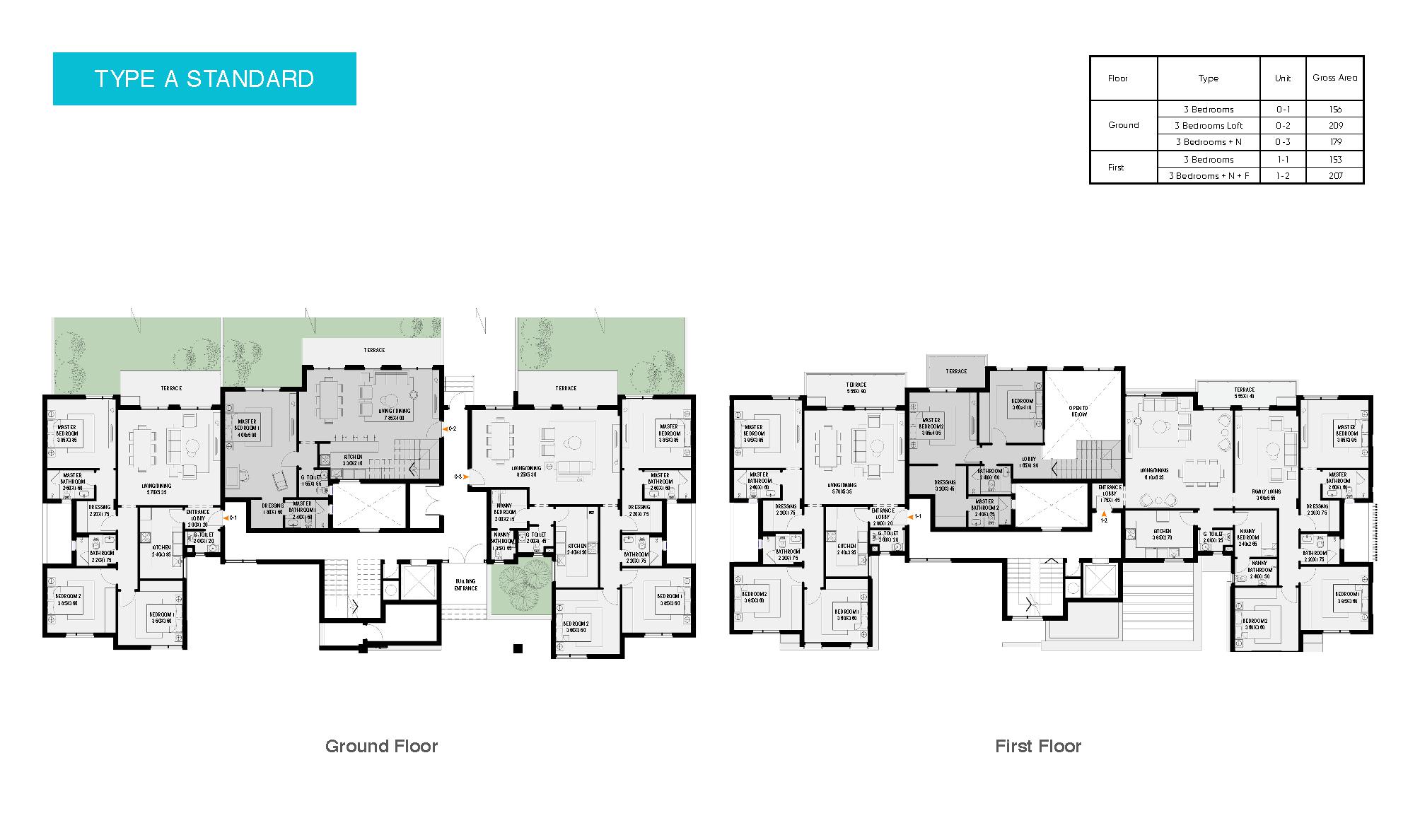 Floor plan for apartment at O West Orascom