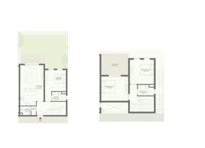 Floor plan for duplex at DUA