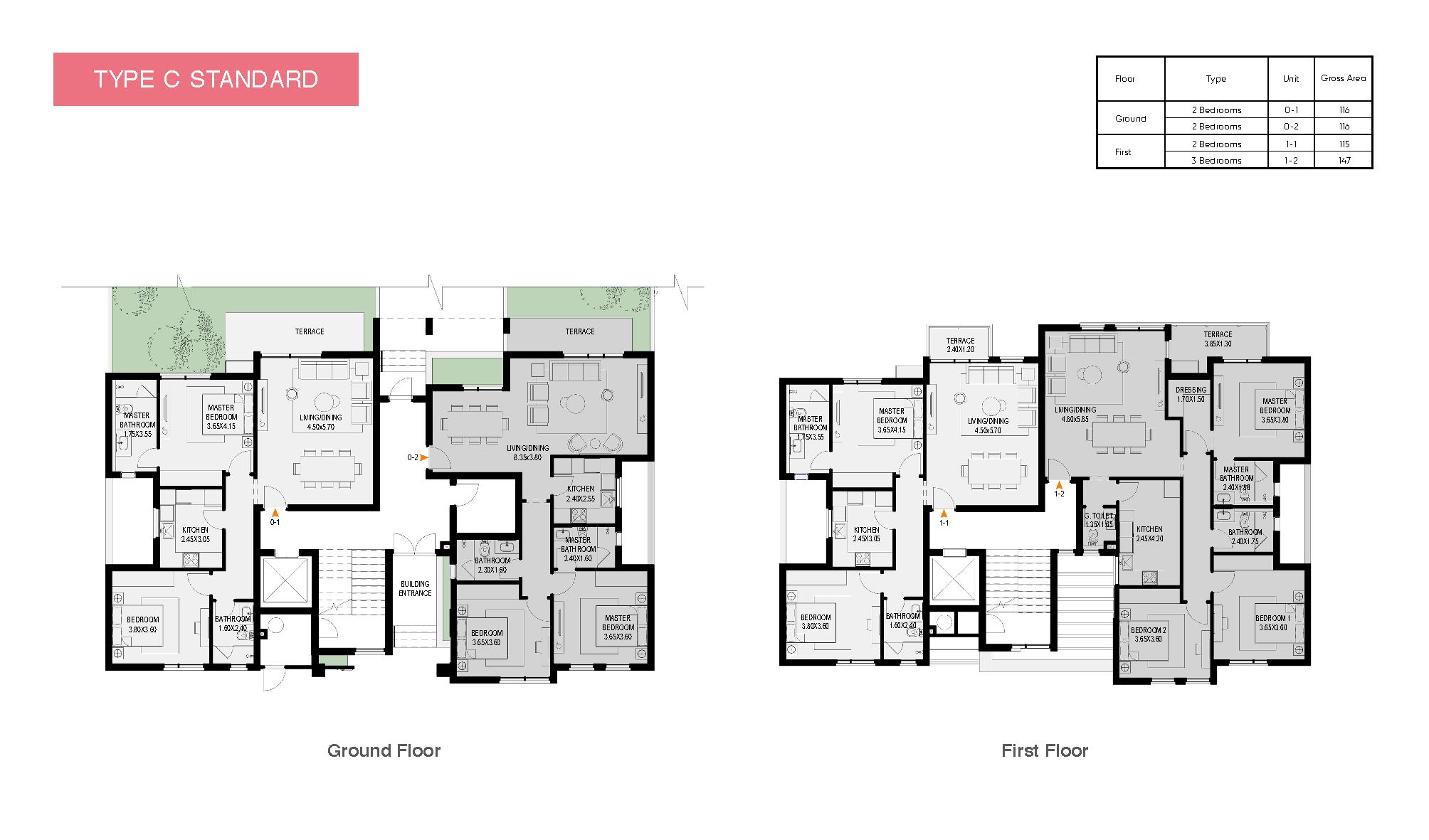 Floor plan for apartment at O West Orascom