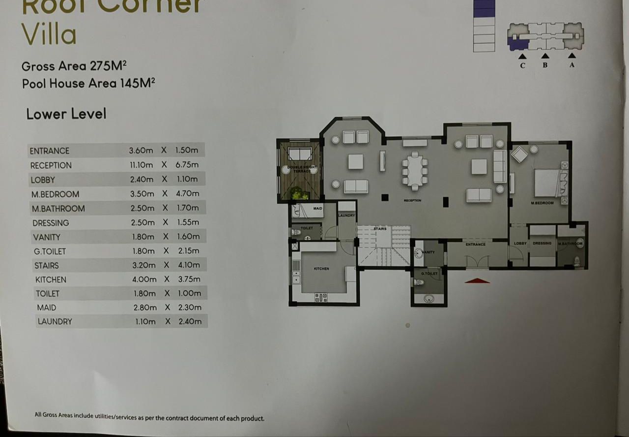 Floor plan for duplex at Mountain View ICity New Cairo